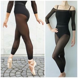 NWOT Jule Mesh ballet tights Black Size S